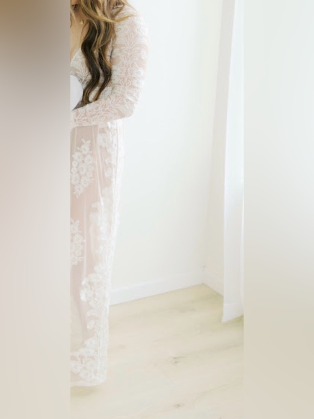 Free people for love and lemons Temecula Embroidered Dress in Nude and White - Picture 2 of 2
